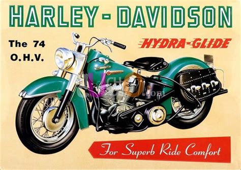 Harley Davidson Posters Vintage Harley Harley