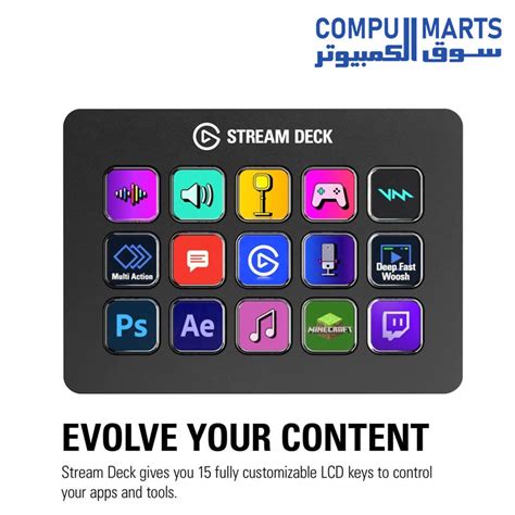 Elgato Stream Deck MK.2 — Studio Controller, 15 macro keys, trigger ac ...