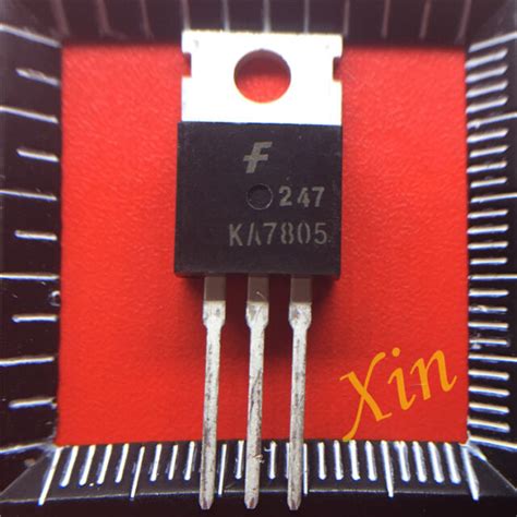 10PCS Original 7805 KA7805 voltage regulator 5V three terminal voltage ...
