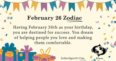 February 26 Zodiac Is Pisces, Birthdays And Horoscope - ZodiacSigns101