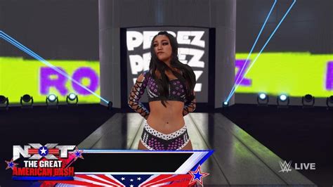 WWE 2K23 Roxanne Perez Vs Blair Davenport In A No DQ Match Great