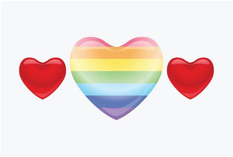 Lgbt Rainbow Heart Pride Love Symbol 5640059 Vector Art At Vecteezy