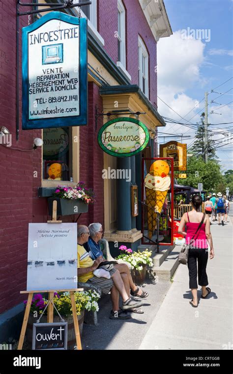 North Hatley, Eastern Townships, Quebec, Canada Stock Photo - Alamy