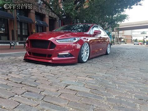 2016 Ford Fusion Niche Surge Air Lift Performance Bagged Custom Offsets