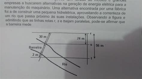 observando a figura é admitindo que as linhas retas r s e t sejam