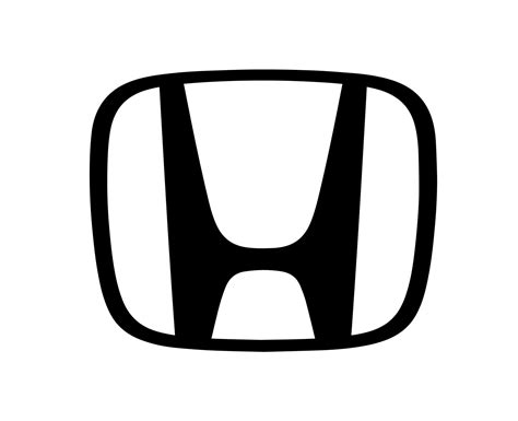 Honda Brand Logo Car Symbol Black Design Japan Automobile Vector