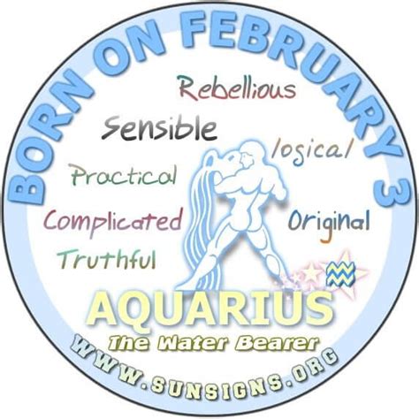 February 3 - Aquarius Birthday Horoscope Meanings & Personality | Sun Signs