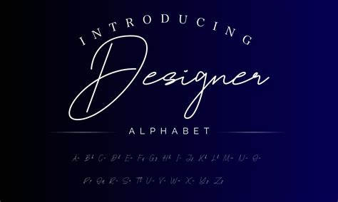 signature font calligraphy logotype script brush font type font