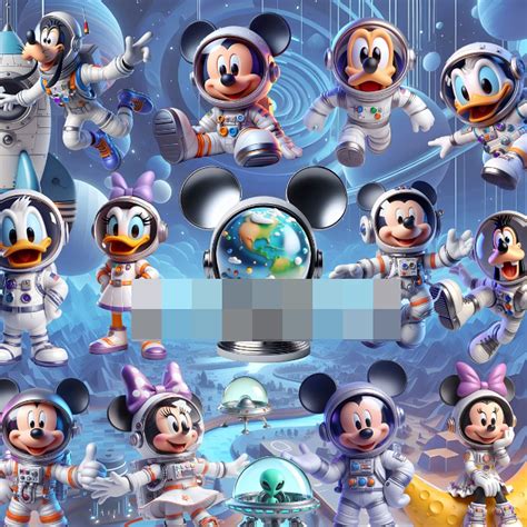 Mickey Astronauta Png - Kit Digital Mickey Astronauta em Png