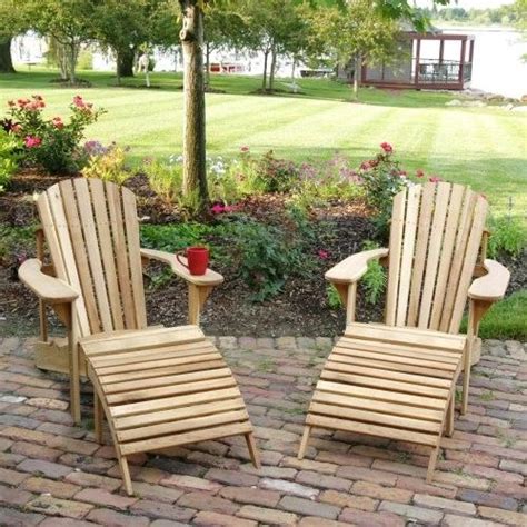 Belham Living Hampton Deluxe Adirondack Chair Ottoman Pc Set