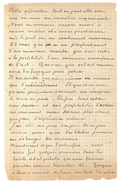 Une Lettre Exceptionnelle De Van Gogh Crite Avec Gauguin Arles A T