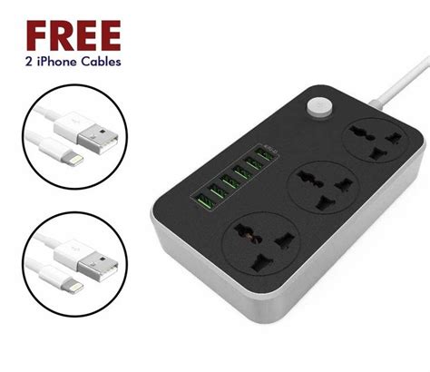 convenient multi port power strip  usb