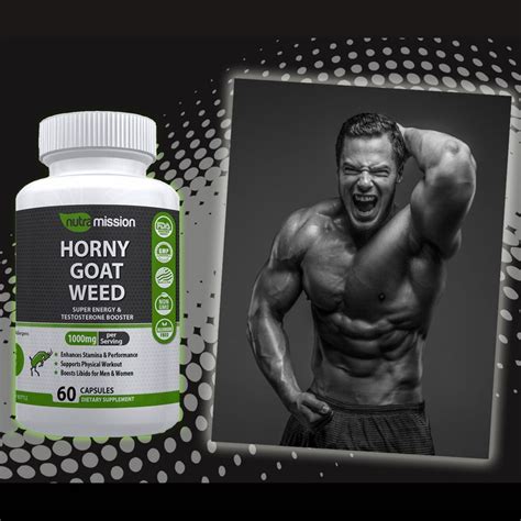 Horny Goat Weed Super Energy Testosterone Booster With Maca Root Tongkat Ali Saw Palmetto L