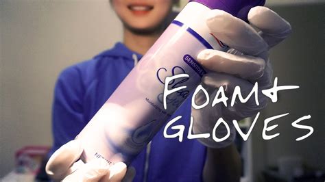 Asmr Shaving Cream And Latex Gloves Intense Foamy Squishy And