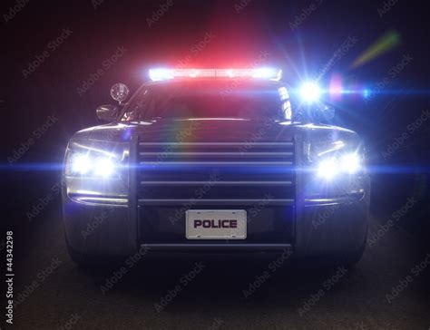 Police car ,with full array of lights and tactical lights Stock ...