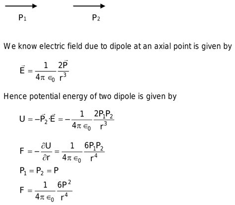 Derive Expression For Dipole Dipole Interaction