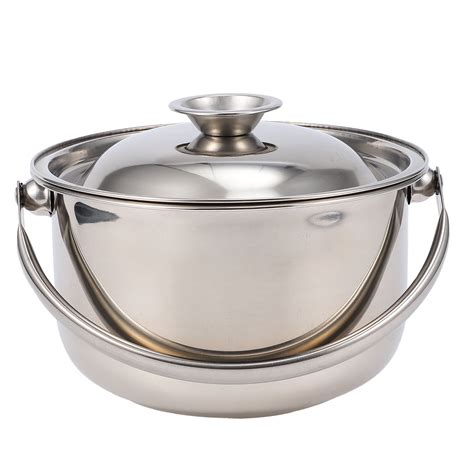 Eease 16cm Stainless Steel Hot Pot With Lid Durable Easy To Clean