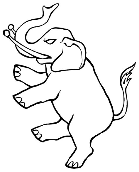 Endangered elephant drawing outline - tastejoint