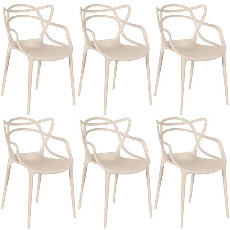 Kit Cadeiras De Jantar Allegra Nude