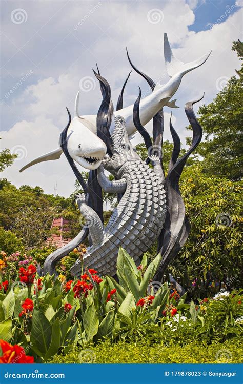 surabaya monument famous landmark  surabaya city indonesia