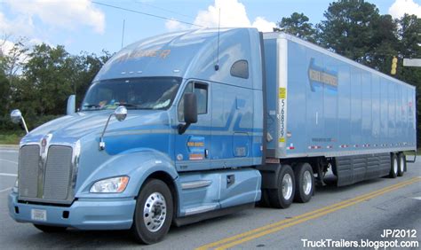 Truck Trailer Transport Express Freight Logistic Diesel Mack Peterbilt