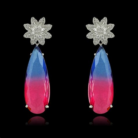 Colorful Big Dangle Earrings As A T