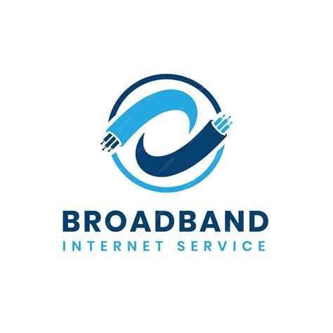 Premium Vector | Optical fiber broadband creative logo modern and flat