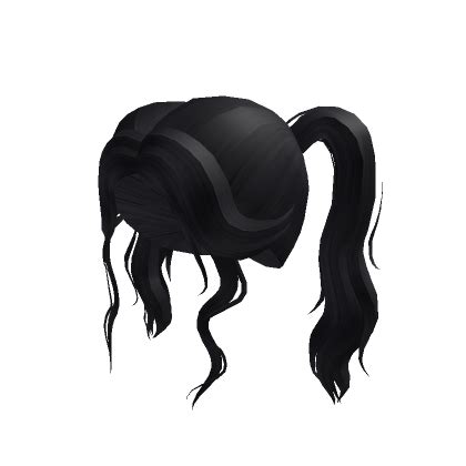 Black Cute Flowy Y K Pigtails S Code Price Rblxtrade