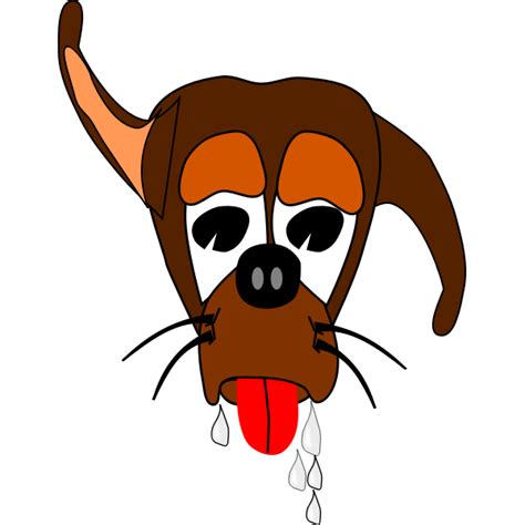 Salivating dog | Free SVG