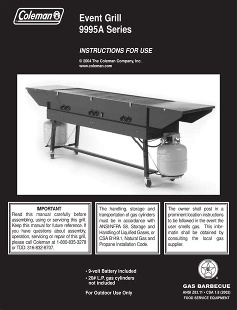 Coleman Supermach Manual