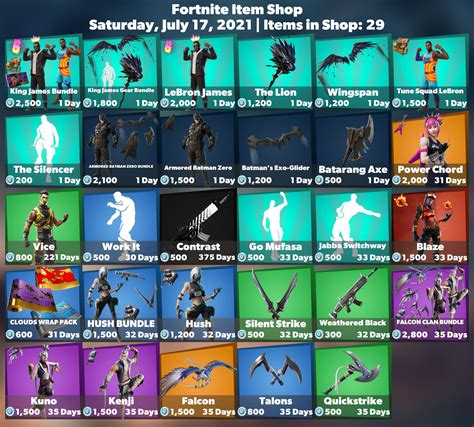 iFireMonkey on Twitter: "🛒 #Fortnite Item Shop ⏰ Saturday, July 17