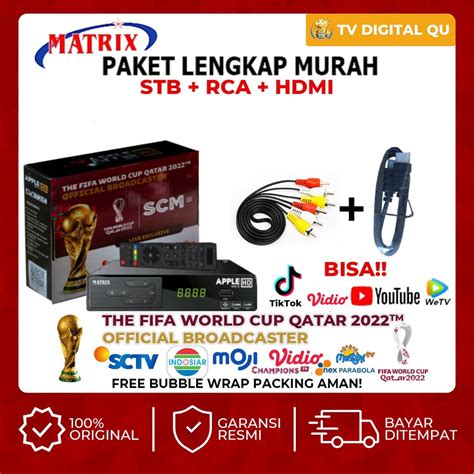 Jual Matrix Apple Merah Silver Kuning Super Hd Stb Tv Digital Youtube