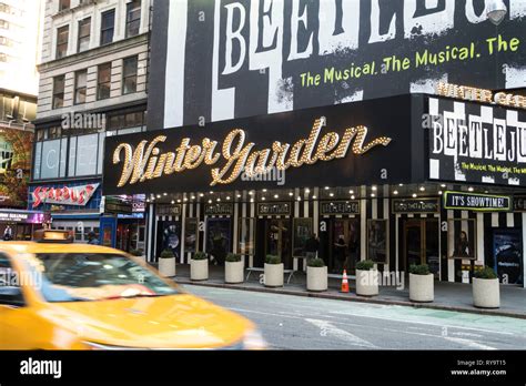 Beetlejuice Marquee At The Winter Garden Theatre On Broadway New