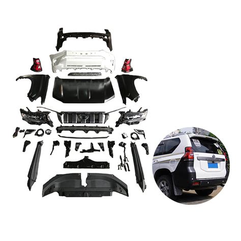 Car Body Kit For Prado 2010 2017 Update Front And Rear Bumper Body Kits