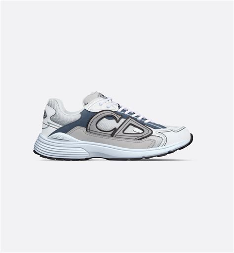 Sneaker B30 Countdown Maille technique grise et tissu technique bleu