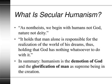 Ppt Secular Humanism Powerpoint Presentation Free Download Id1109578