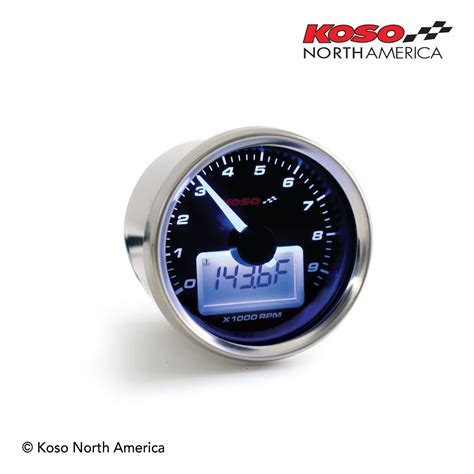 gp style tachometer  temperature black koso north america