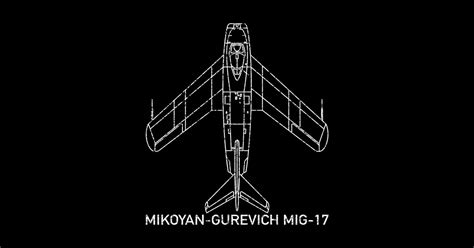Mikoyan-Gurevich MiG-17 Jet Fighter Blueprint Gift - Mig 17 Fighter Jet ...