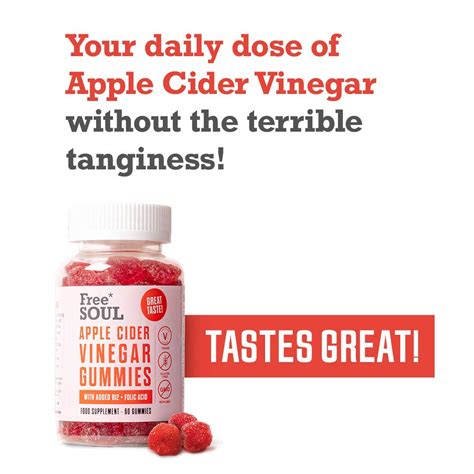 Apple Cider Vinegar Gummies With The Mother 1000mg Enhanced With