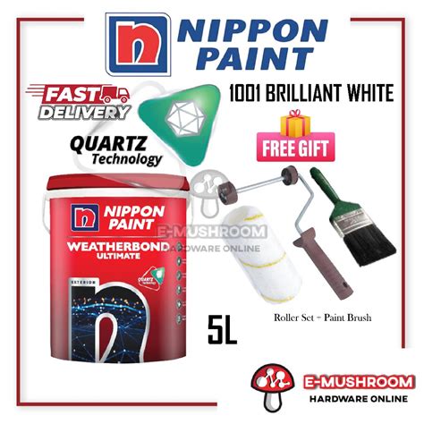 L Nippon Paint Weatherbond Ultimate Brilliant White With Quartz