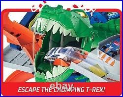 Car Track Set Hot Wheels Track Set Ultimate Garage Vehicle Playset With Moving T Rex Dinosaur