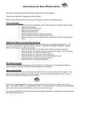 Effective Note Taking Guide For Rear Window Film Analysis Course Hero