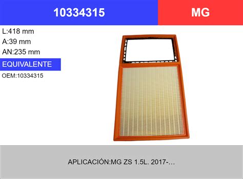 Comprar Filtro De Aire Para Morris Garage Mg Zs L Mot S C A O