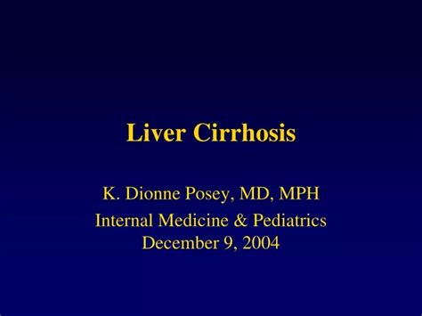 Ppt Liver Cirrhosis Powerpoint Presentation Free Download Id 9541653