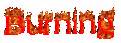 burning logo generator