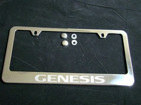 Sell Hyundai Genesis License Plate Frame Stainless Steel Chrome In