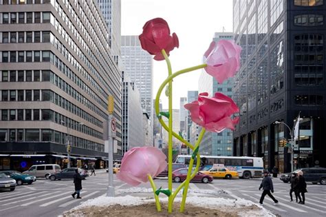 The Roses A Public Art Installation By Will Ryman In New York City