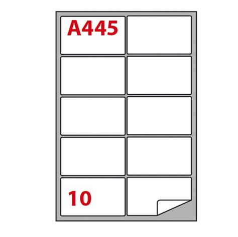 Etichette Adesive A 445 In Carta Permanenti 99 6 X 57 Mm 10 Et