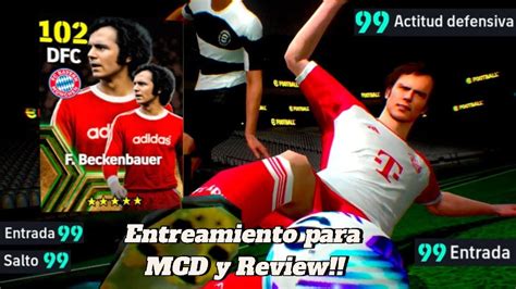 ENTRENAMIENTO Y REVIEW Para Beckenbauer Como MCD EFootball 2024