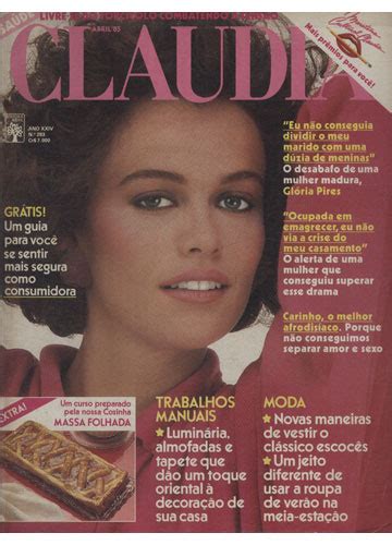 Sebo Do Messias Revista Claudia Ano 1985 N°283